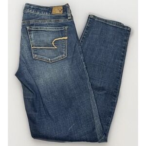 Women's‎ American Eagle Super Stretch Skinny Jeans Sz 6 Short NO Pilling